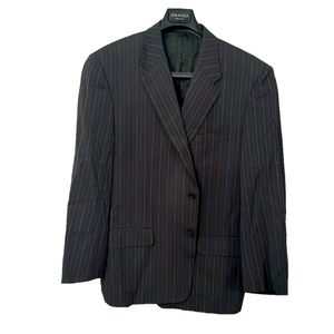 Corneliani 100% Virgin Wool extra fine Pin Striped Blazer Made in Italy see pics